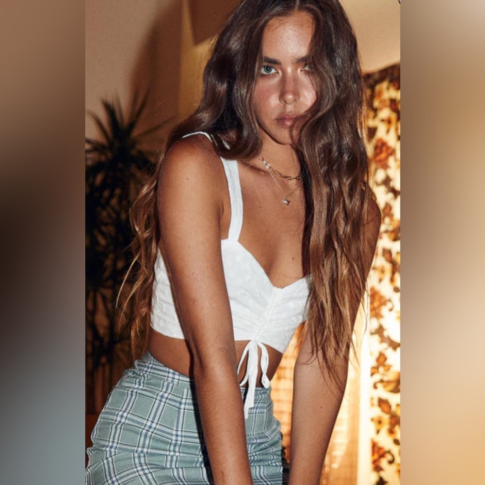 Princess Polly Eyelet Crop Top